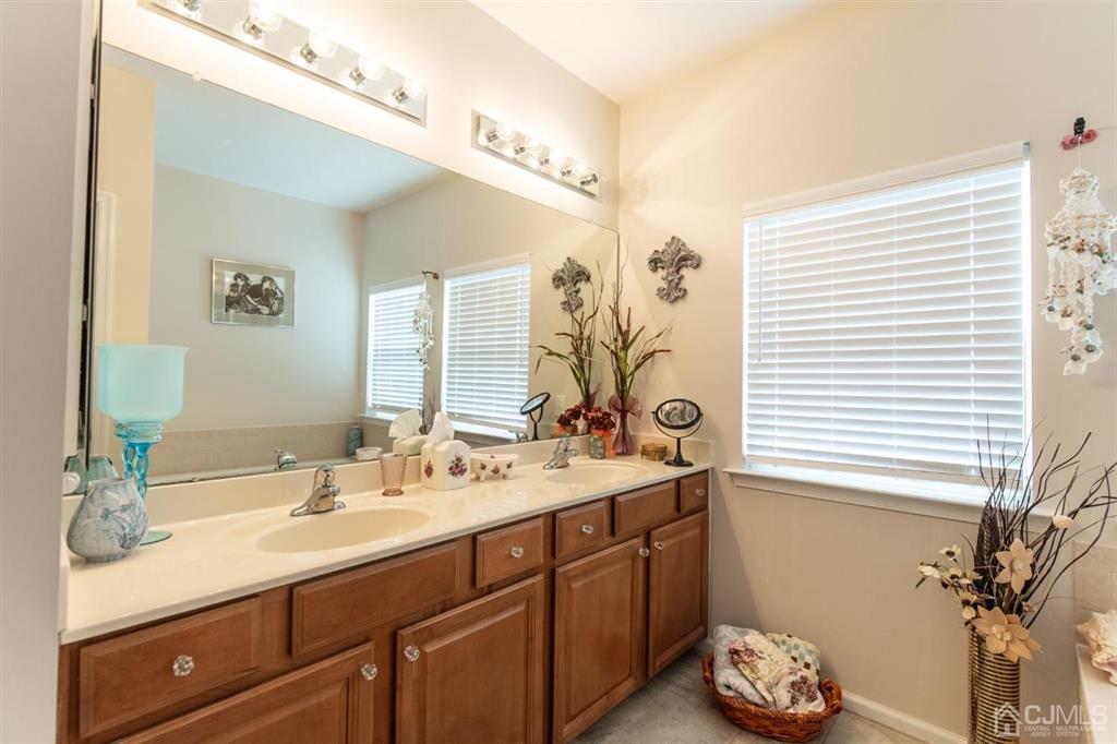 4 Merlot Court Monroe Township, NJ 08831 - Photo 10 of 17 a bathroom with a sink and a mirror