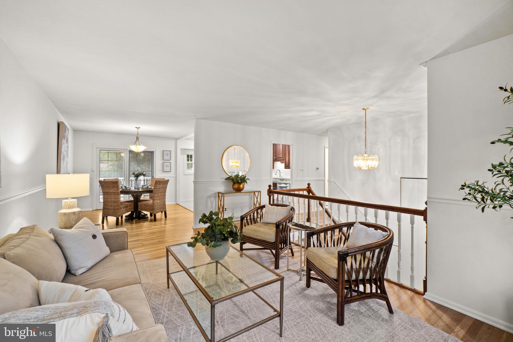 626 Edwards Road Annapolis, MD 21409 - Photo 7 of 40 Living Room opens to dining room