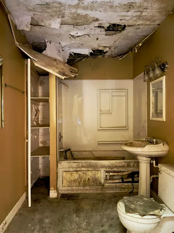 a room with a window