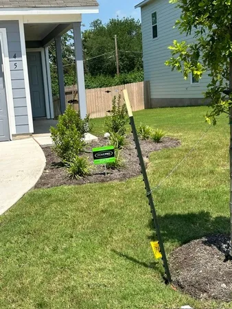a view of an outdoor space and a yard