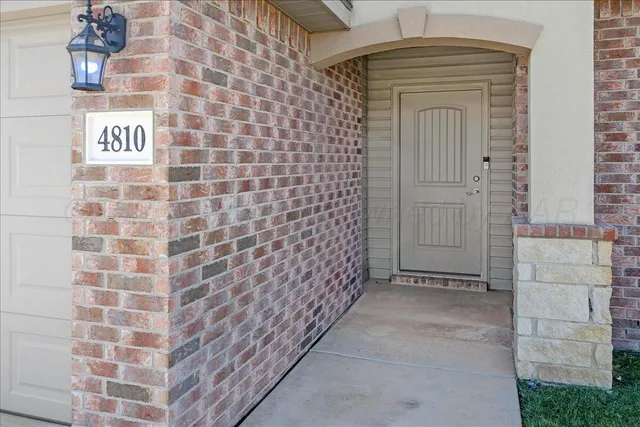 a view of a brick wall