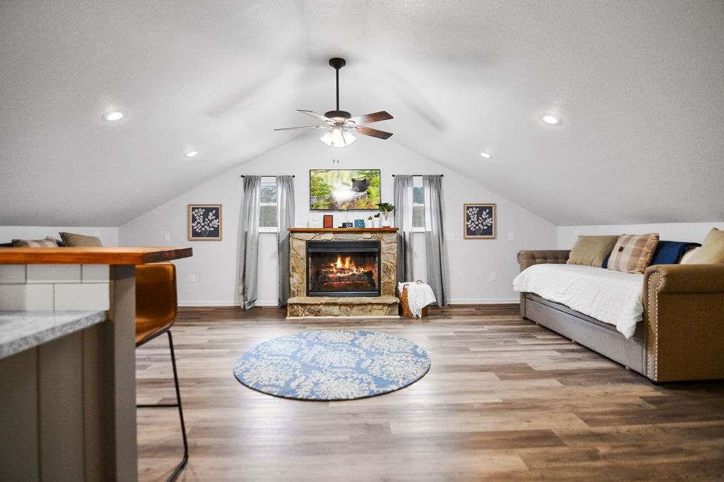 45 Wilderness Trail Blue Ridge, GA 30513 - Photo 44 of 52 a living room with furniture and a fireplace