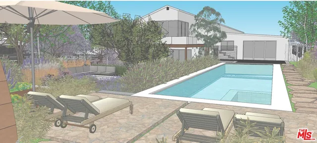 a view of a chairs and table in the patio