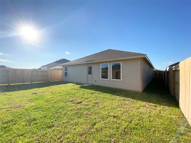 a backyard of a house