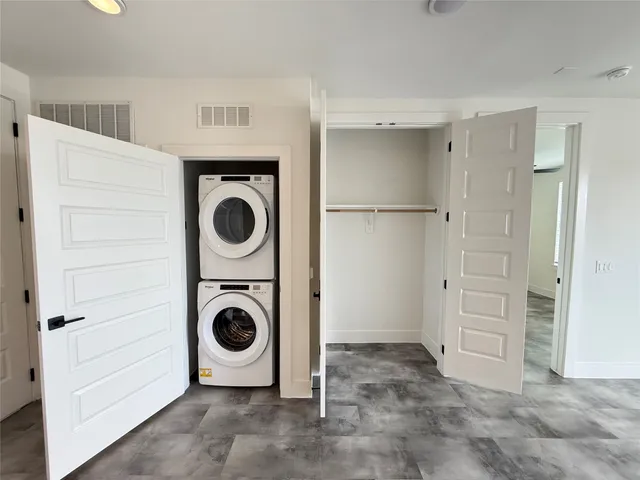 a view of kitchen and utility room