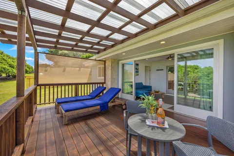 a outdoor space with furniture