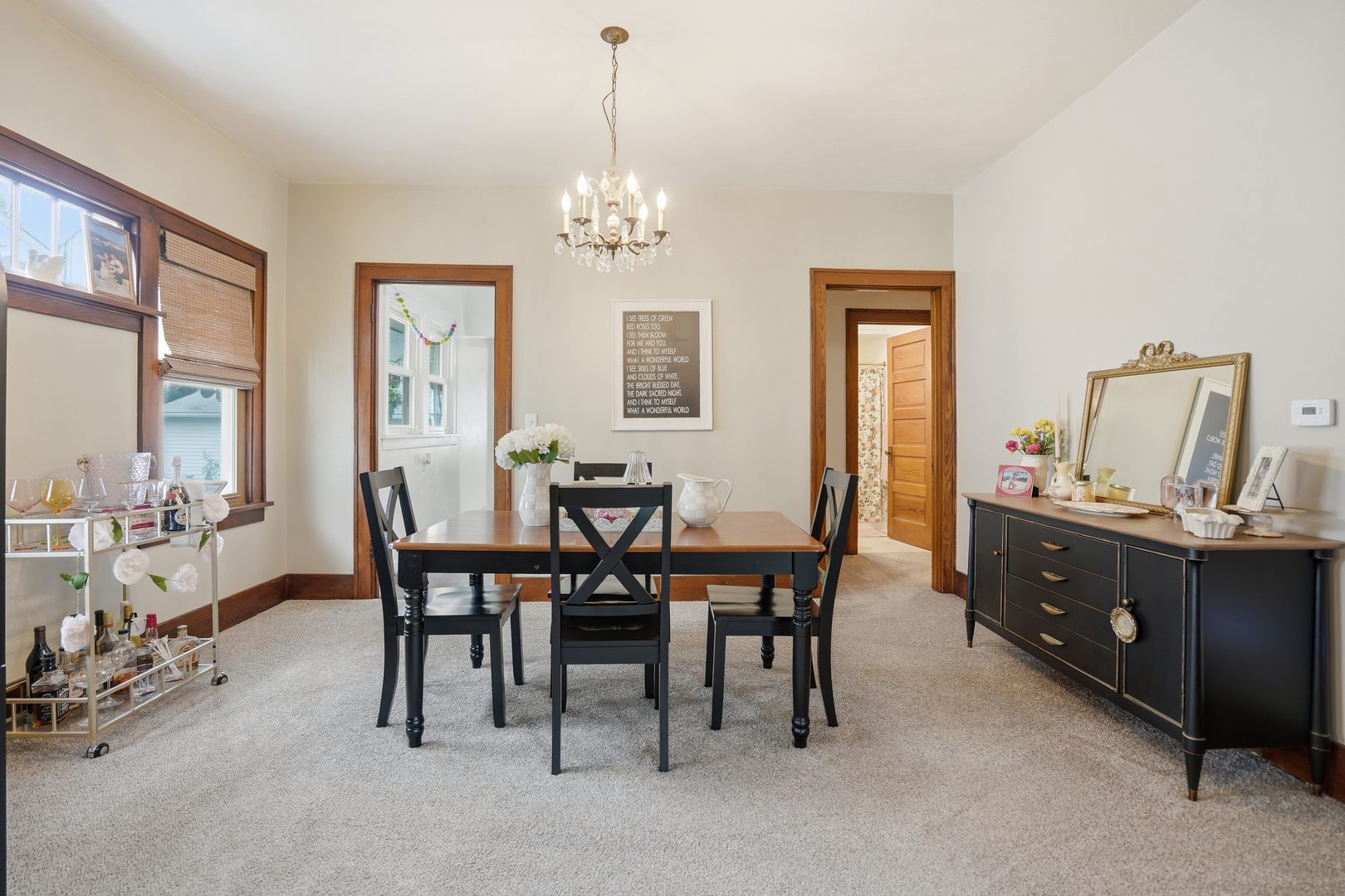 2431 14th Avenue Moline, IL 61265 - Photo 8 of 37 a view of a dining room with furniture and chandelier