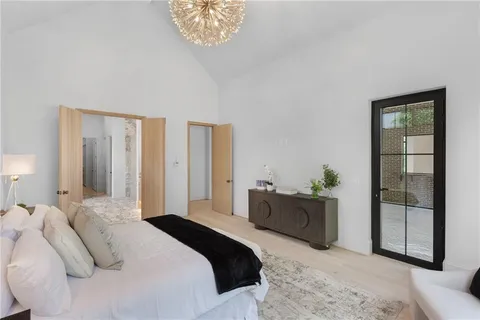 a view of an empty room and window