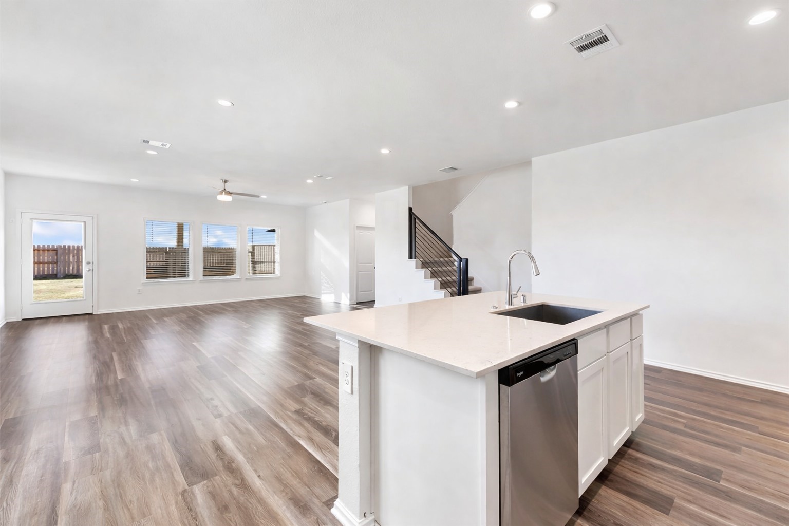 306 Springfield Shrs Court Crosby, TX 77532 - Photo 13 of 31 a kitchen with a wooden floor and window