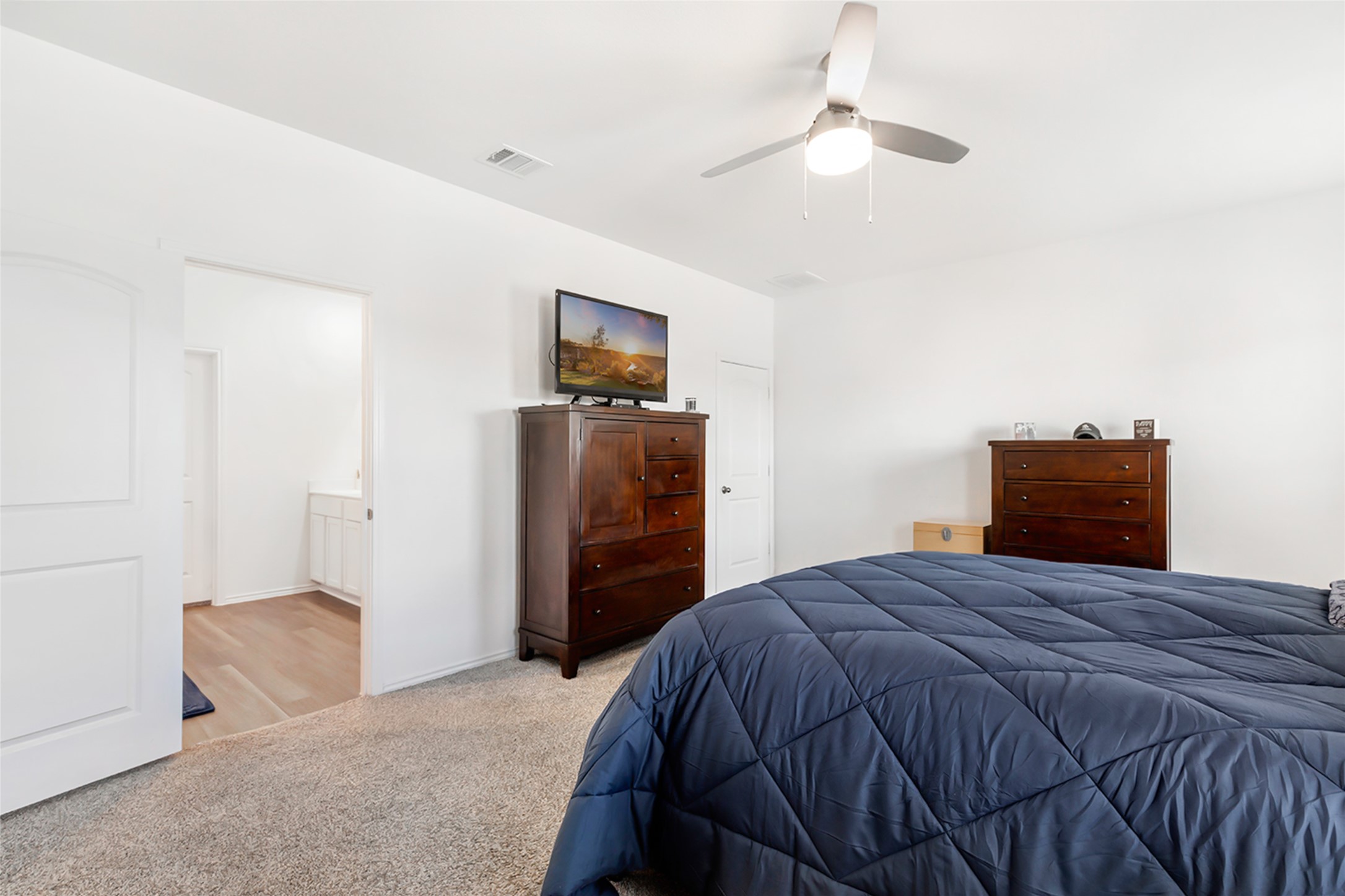 306 Springfield Shrs Court Crosby, TX 77532 - Photo 18 of 31 a bedroom with a bed and a television