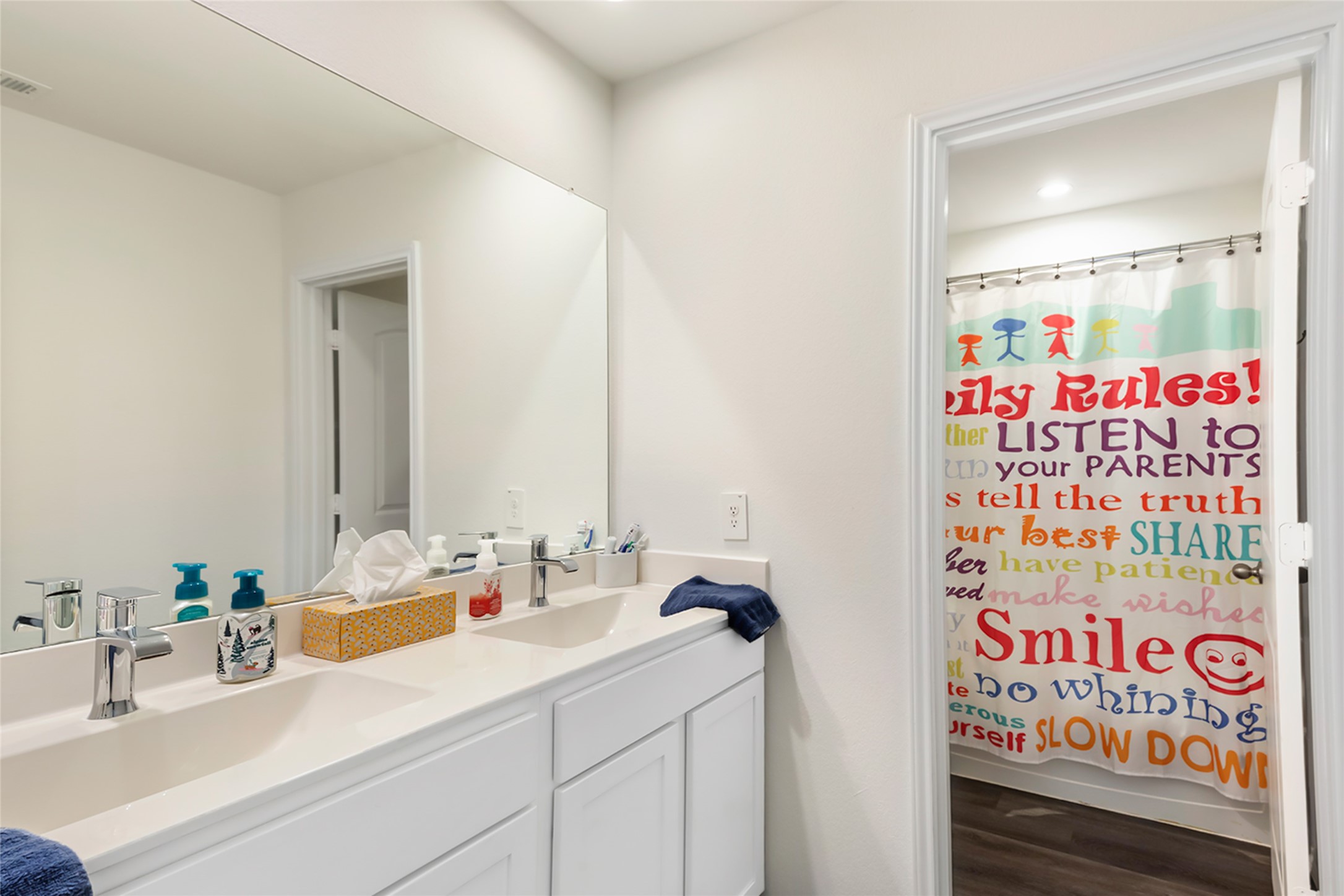 306 Springfield Shrs Court Crosby, TX 77532 - Photo 26 of 31 a bathroom with a sink mirror and vanity