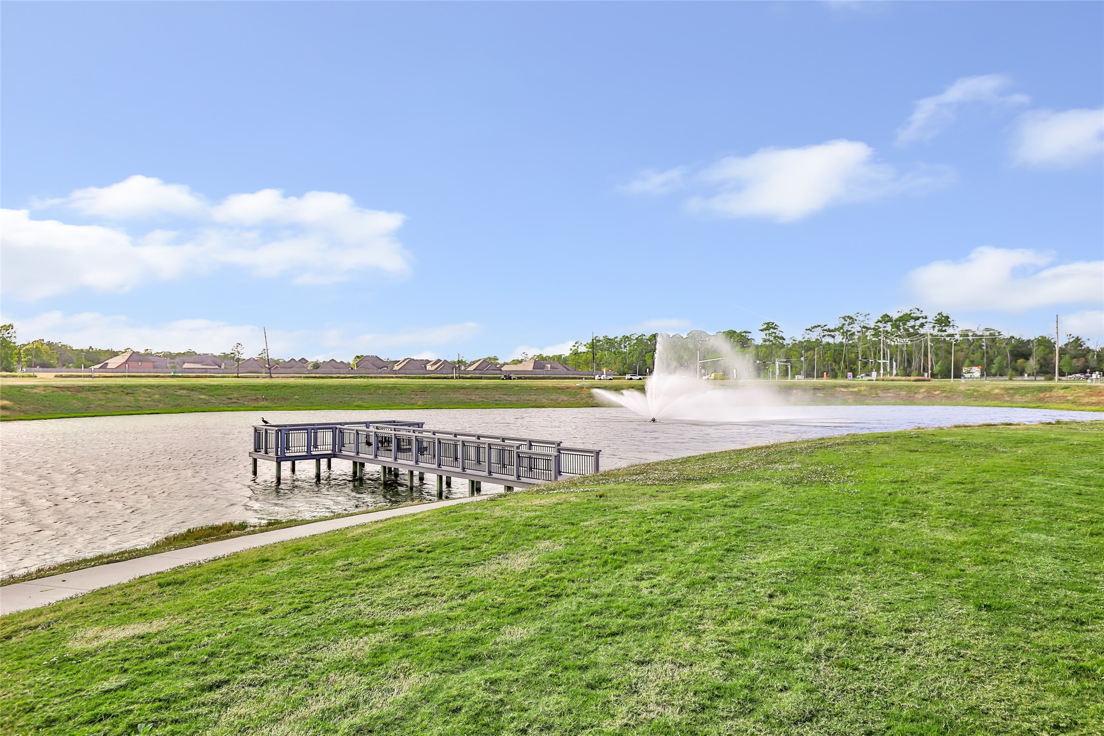 306 Springfield Shrs Court Crosby, TX 77532 - Photo 30 of 31 a view of a lake with a big yard