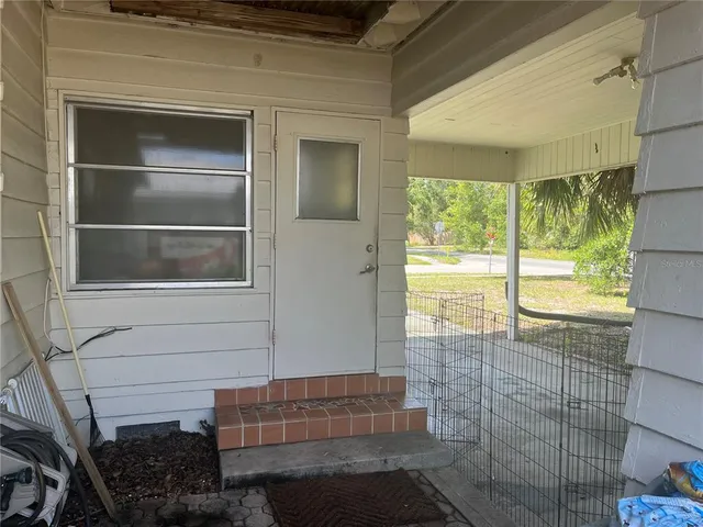 a bathroom with a window