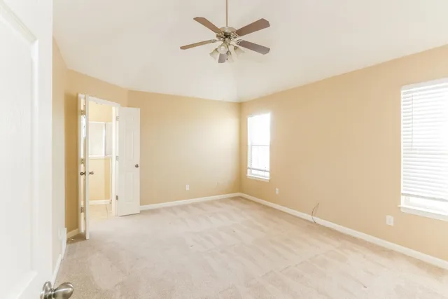 a view of empty room with a window