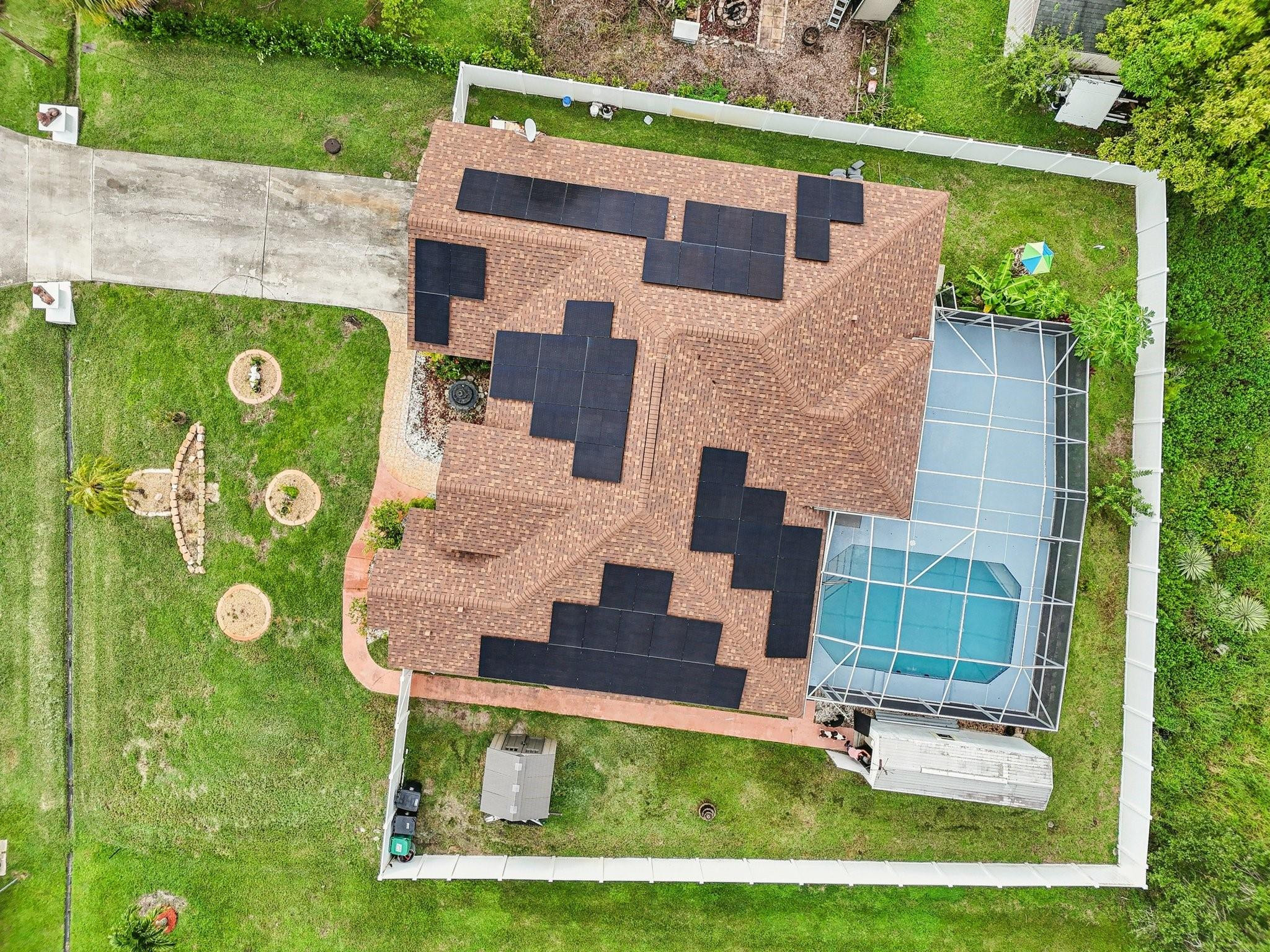 2041 Southwest Villanova Road Port St. Lucie, FL 34953 - Photo 39 of 45 a aerial view of a house with a yard