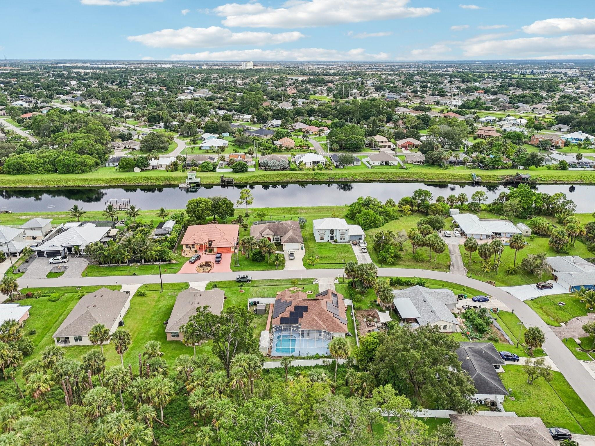 2041 Southwest Villanova Road Port St. Lucie, FL 34953 - Photo 42 of 45 an aerial view of a houses with outdoor space and street view