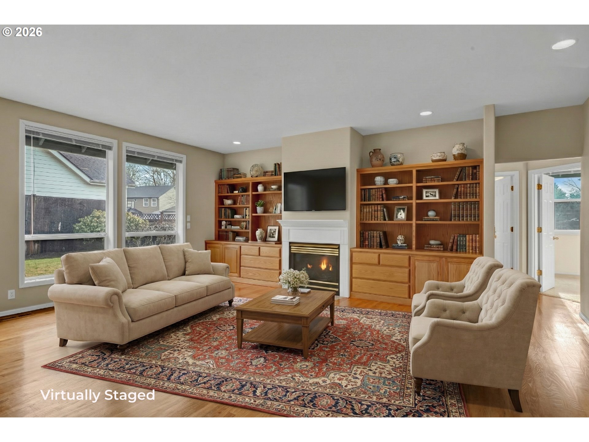 223 Beringer Court Eugene, OR 97404 - Photo 11 of 48 a living room with furniture and a flat screen tv
