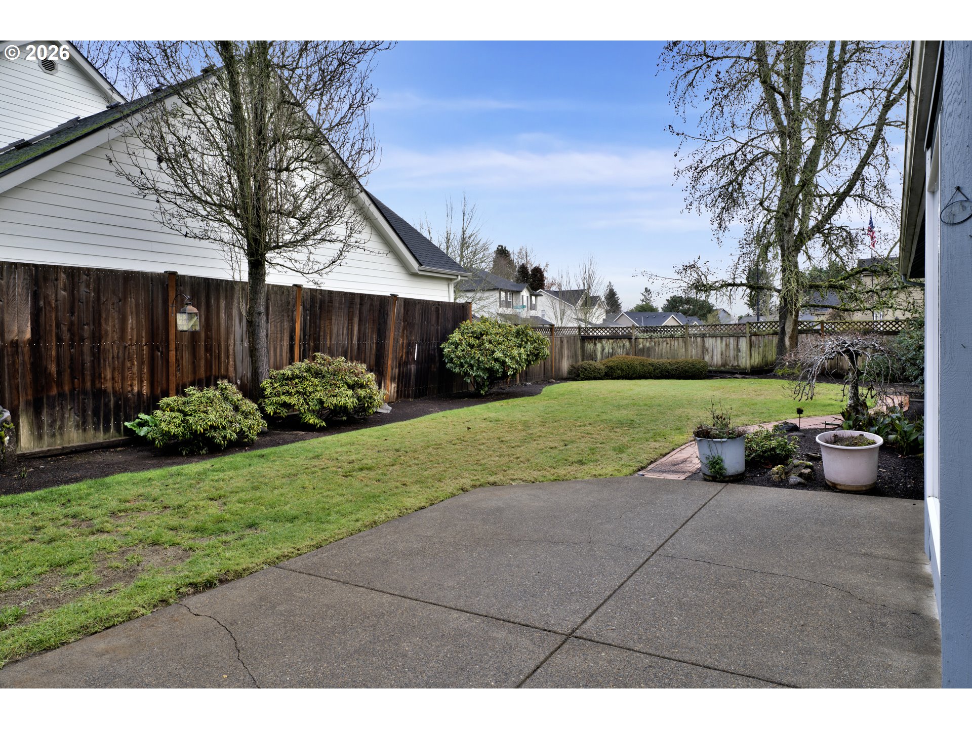 223 Beringer Court Eugene, OR 97404 - Photo 39 of 48 a view of a backyard with sitting area and garden