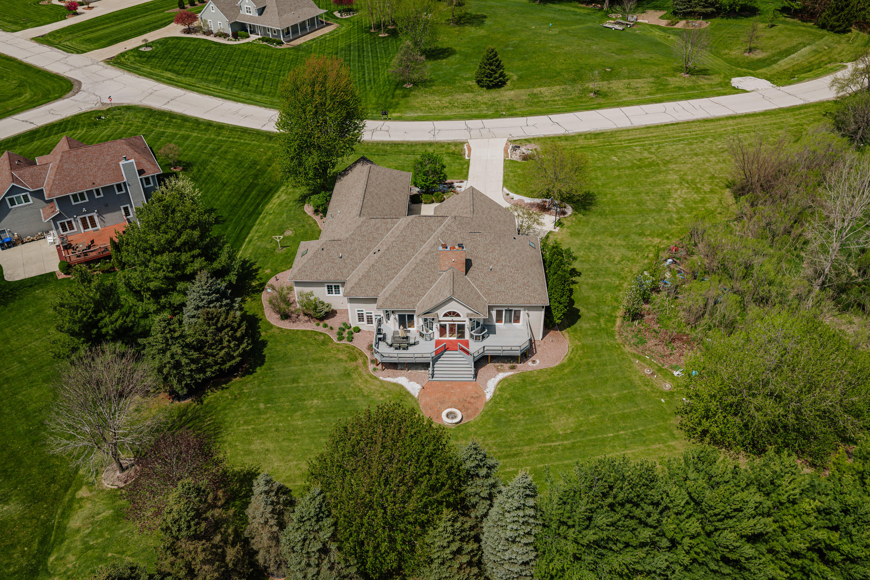 W251S5204 Poppy Fields Road Waukesha, WI 53189 - Photo 64 of 70 AERIAL VIEW