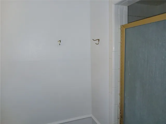 a close up view of a shower