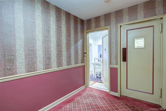 a view of a room with door