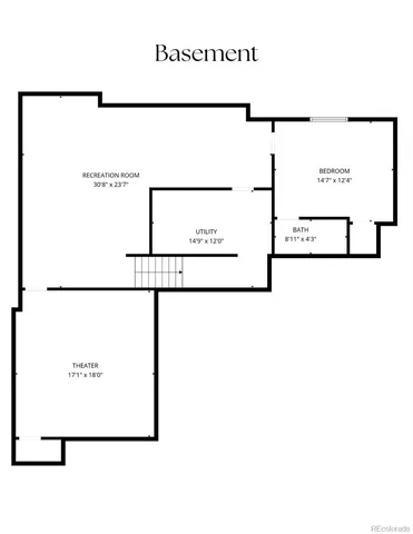 a picture of a floor plan