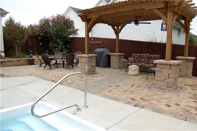 970 South Ridge Trail Clarksville, TN 37043 - Photo 14 of 20 In the Back of the Property, there is also a Fire Pit and Pergola!