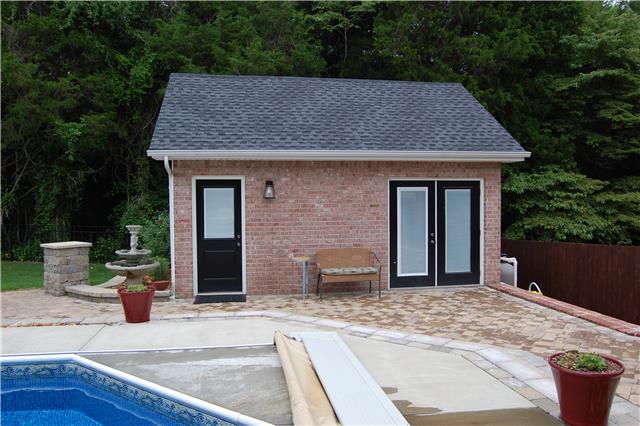 970 South Ridge Trail Clarksville, TN 37043 - Photo 16 of 20 A Closer View of the Brick Front 16x20 Pool House.