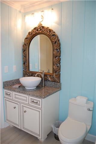 970 South Ridge Trail Clarksville, TN 37043 - Photo 17 of 20 The Full Bathroom in the Pool House has a Lovely Granite Vanity.
