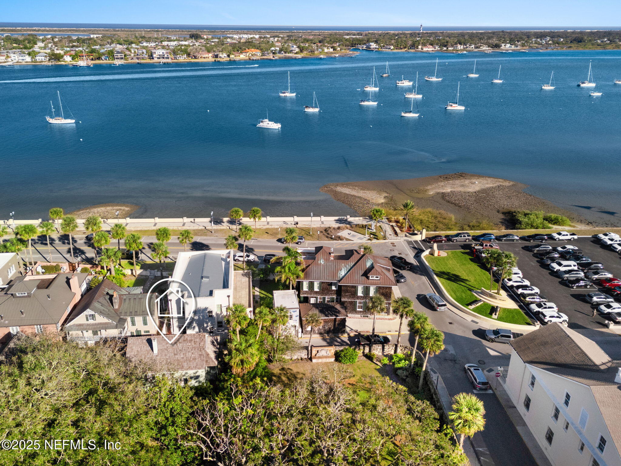 76 Marine Street St. Augustine, FL 32084 - Photo 60 of 60 an aerial view of residential houses with outdoor space