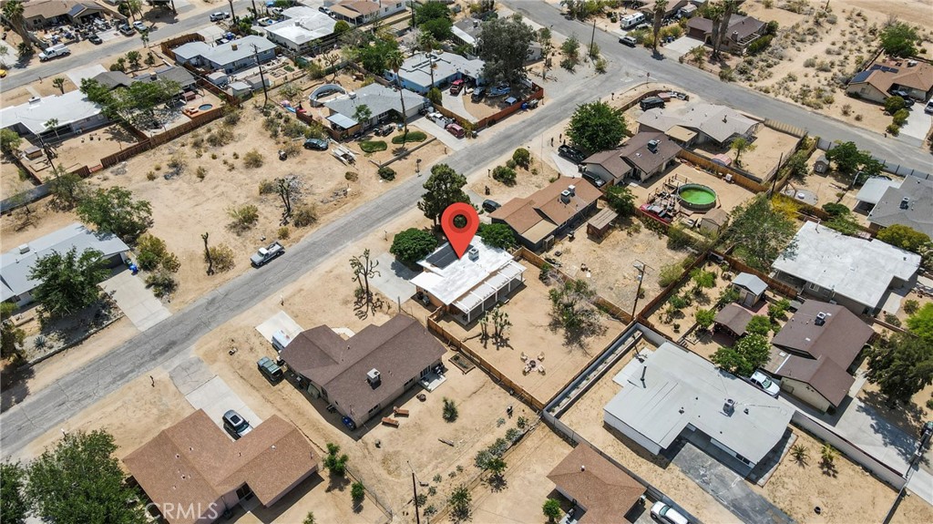61516 Valley View Drive Joshua Tree, CA 92252 - Photo 28 of 38 an aerial view of a building with an outdoor space