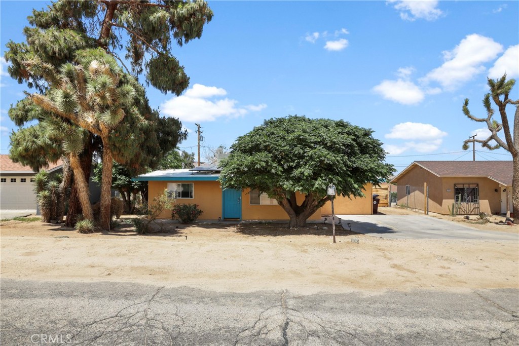 61516 Valley View Drive Joshua Tree, CA 92252 - Photo 3 of 38 a view of a house with a snow in the yard