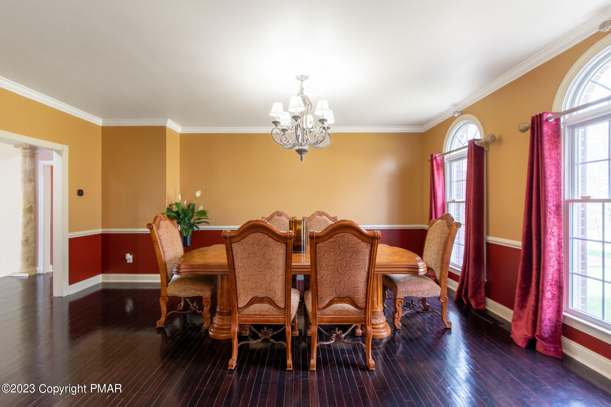 353 Great Bear Way Road East Stroudsburg, PA 18302 - Photo 11 of 87 a view of a dining room with furniture window and wooden floor
