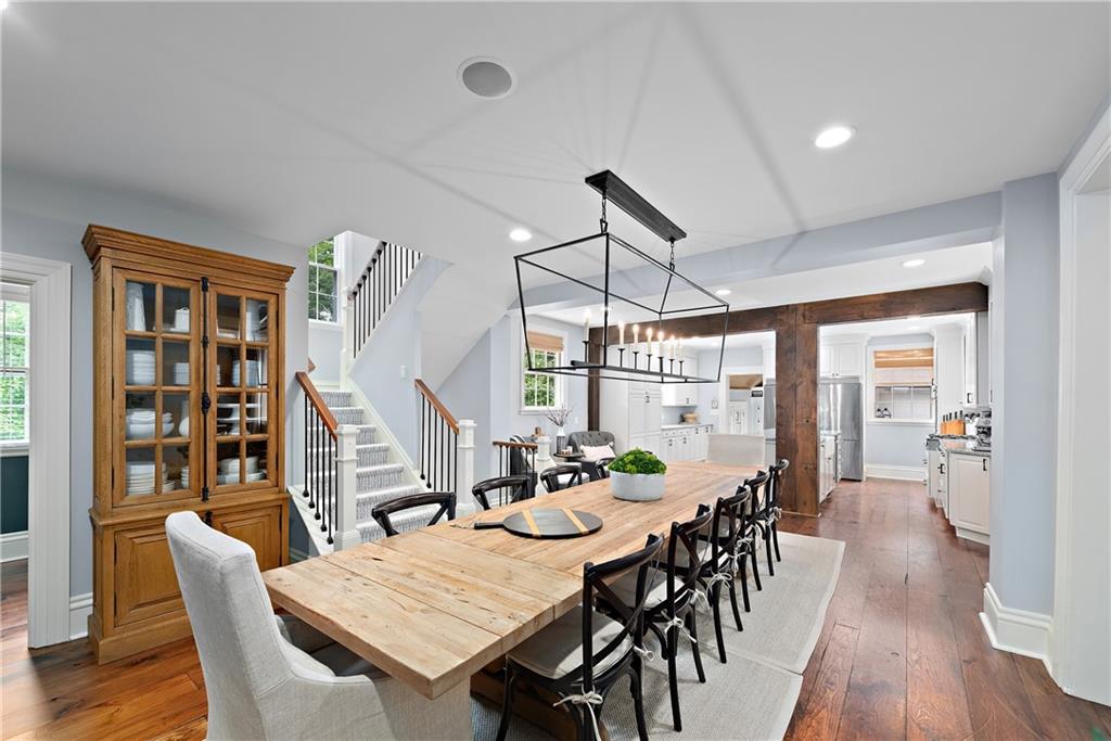 607 Davis Lane Sewickley, PA 15143 - Photo 11 of 43 a view of a dining room with furniture window and wooden floor