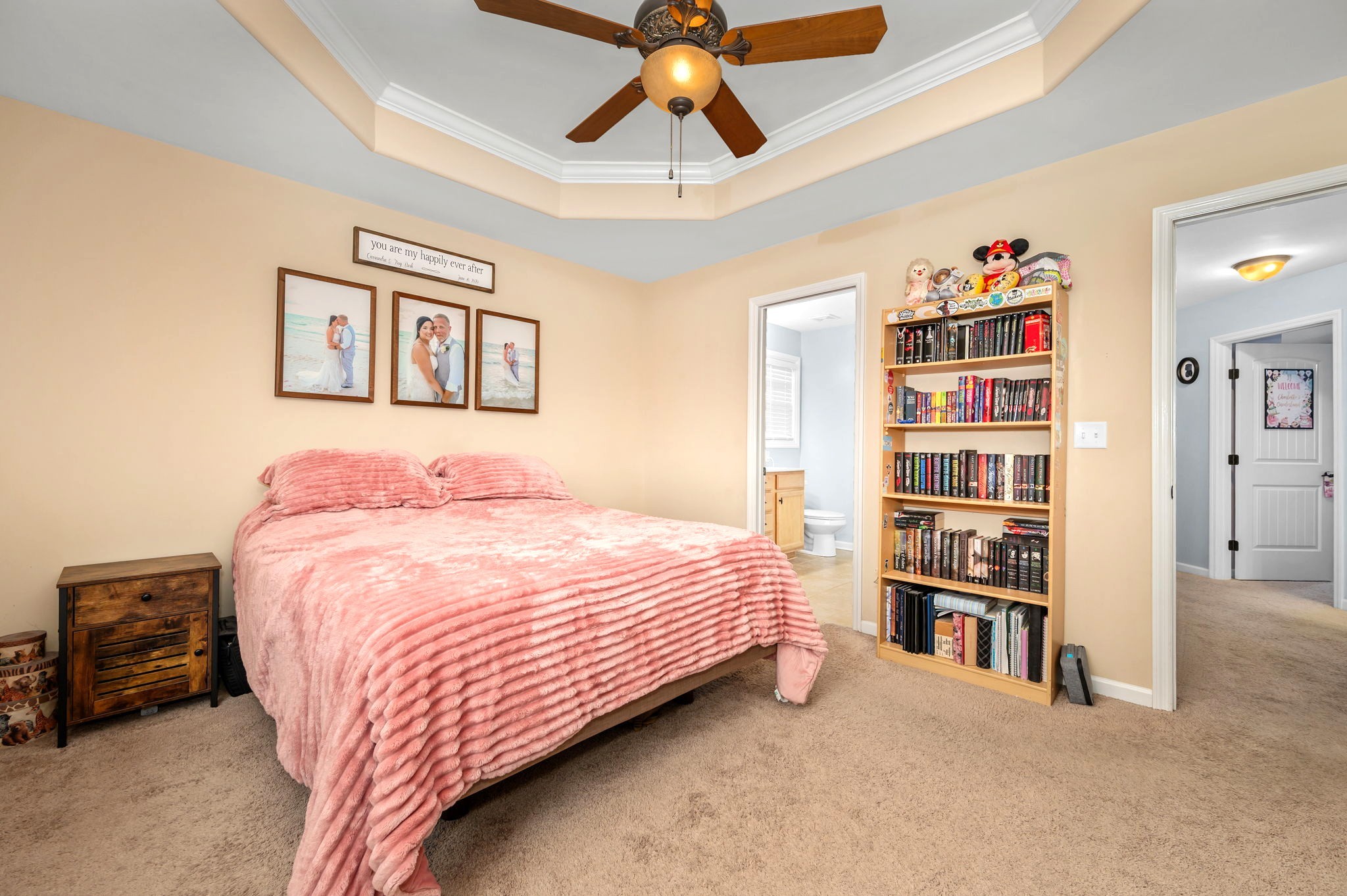 4232 Zephyr Court Murfreesboro, TN 37128 - Photo 12 of 26 a bedroom with a bed and a book shelf