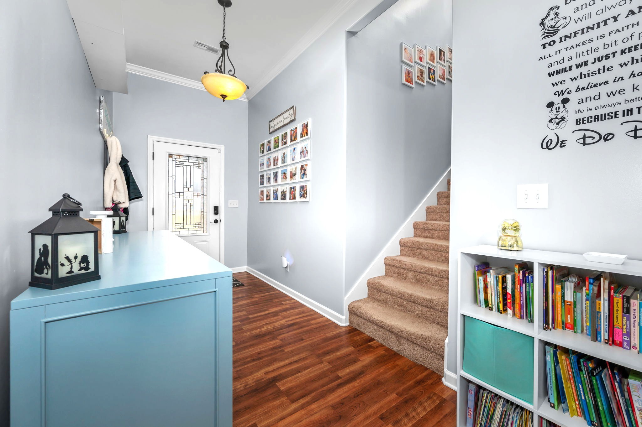 4232 Zephyr Court Murfreesboro, TN 37128 - Photo 3 of 26 a view of a hallway with wooden floor and staircase