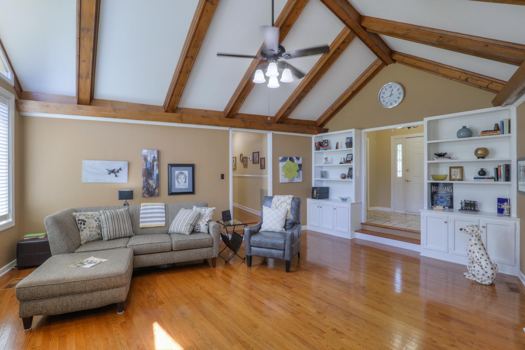 416 Rolling Mill Road Old Hickory, TN 37138 - Photo 7 of 30 The heart of this home is beautiful. Built in cabinets and gleaming hardwoods.