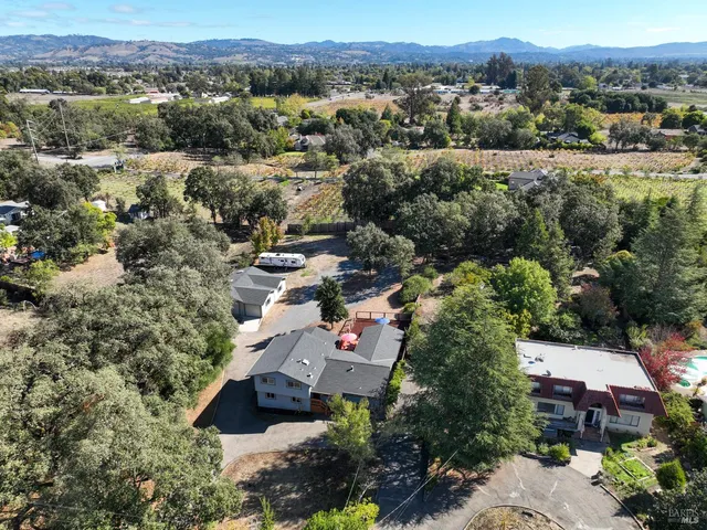 an aerial view of a city with lots of residential buildings