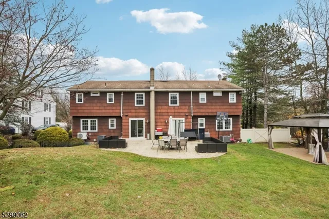 a view of a street with houses