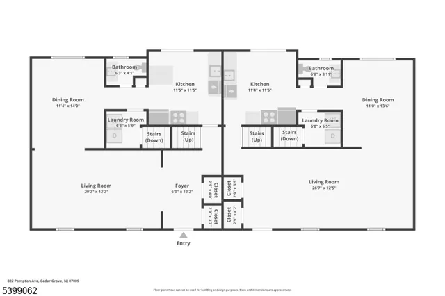 $1,399,900 | 822 Pompton Avenue, Cedar Grove, NJ 07009