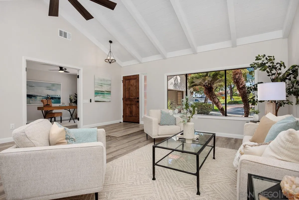 1355 Sun Valley Road Solana Beach, CA 92075 - Photo 6 of 37 Living room has a view to the park across the street.