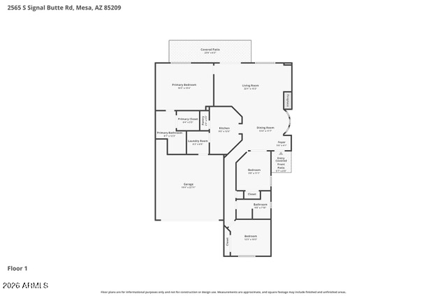 2565 South Signal Butte Road, Unit 46 Mesa, AZ 85209 - Photo 44 of 44 a picture of floor plan