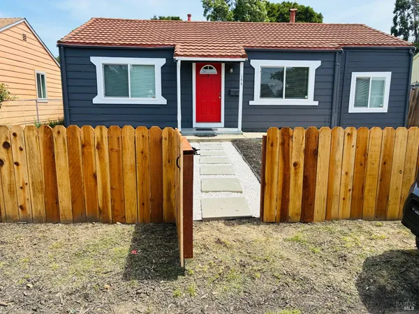 a front view of a house