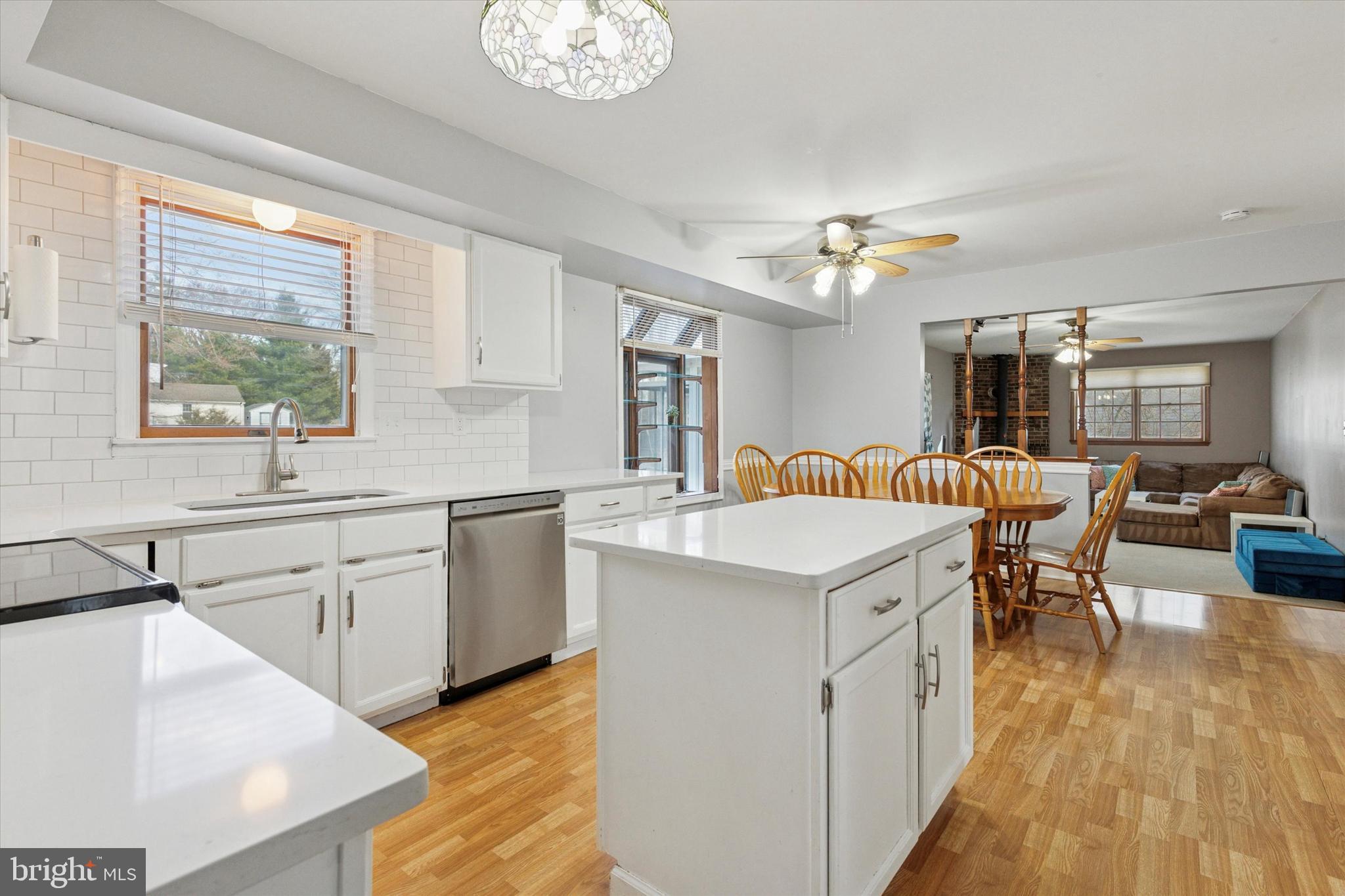 1481 Independence Way Hatfield, PA 19440 - Photo 4 of 35 a view of a kitchen counter space wooden floor and stainless steel appliances