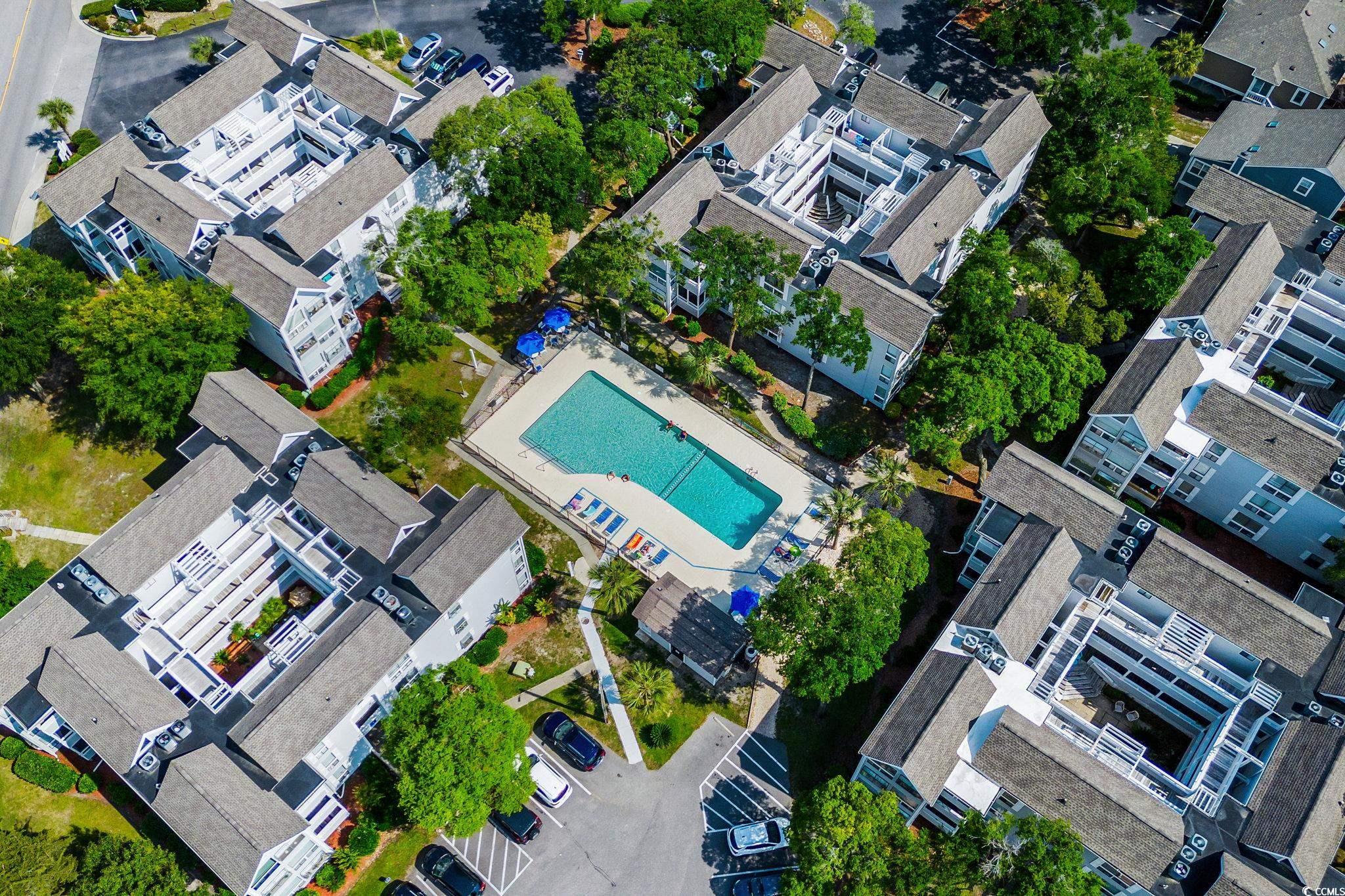 351 Lake Arrowhead Road, Unit 275 Myrtle Beach, SC 29572 - Photo 20 of 37 Bird's eye view of a pool