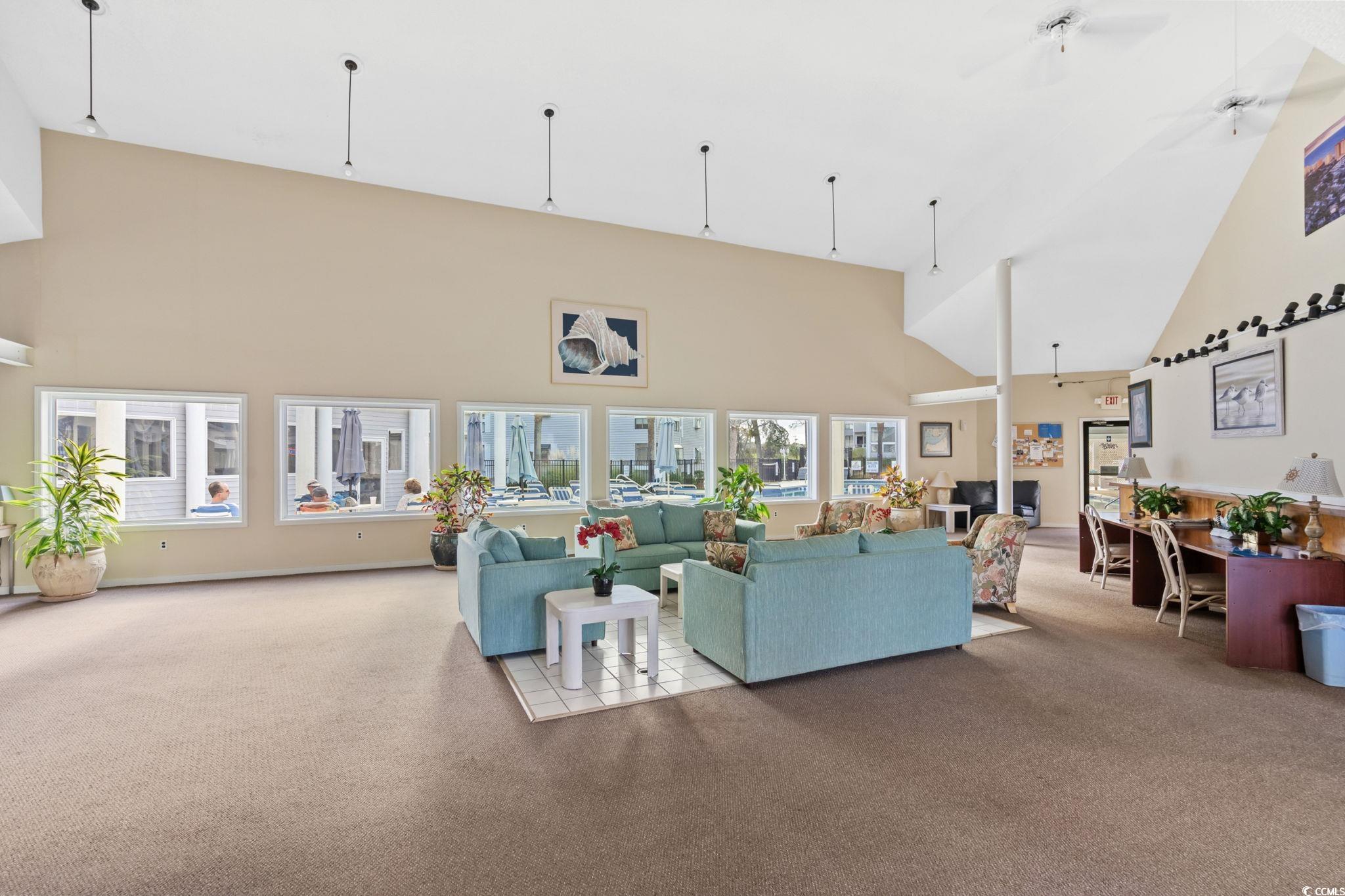 351 Lake Arrowhead Road, Unit 275 Myrtle Beach, SC 29572 - Photo 24 of 37 Building lobby featuring high vaulted ceiling