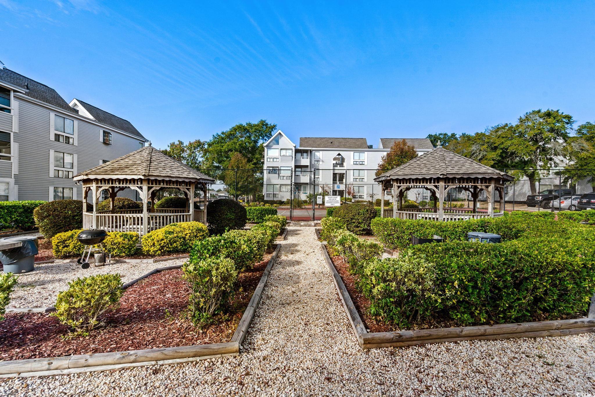 351 Lake Arrowhead Road, Unit 275 Myrtle Beach, SC 29572 - Photo 30 of 37 Surrounding community featuring a gazebo and a patio area