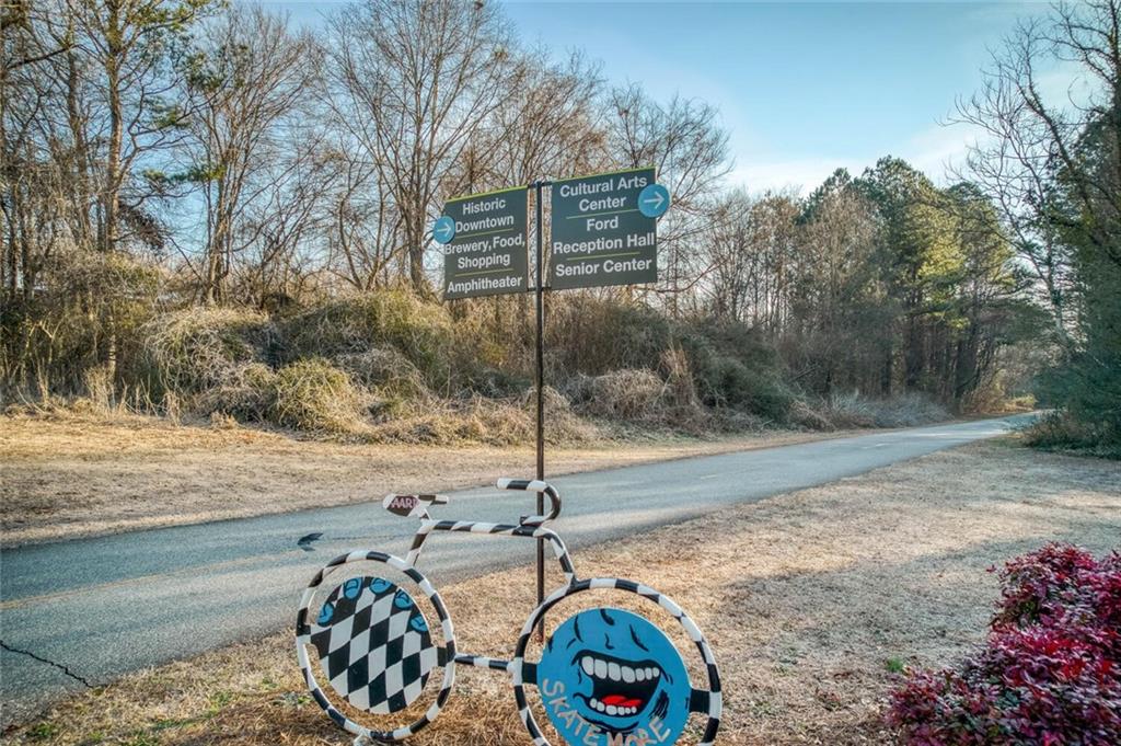 3831 Dillard Street Powder Springs, GA 30127 - Photo 26 of 30 a backyard of a house with lots of green space and trees