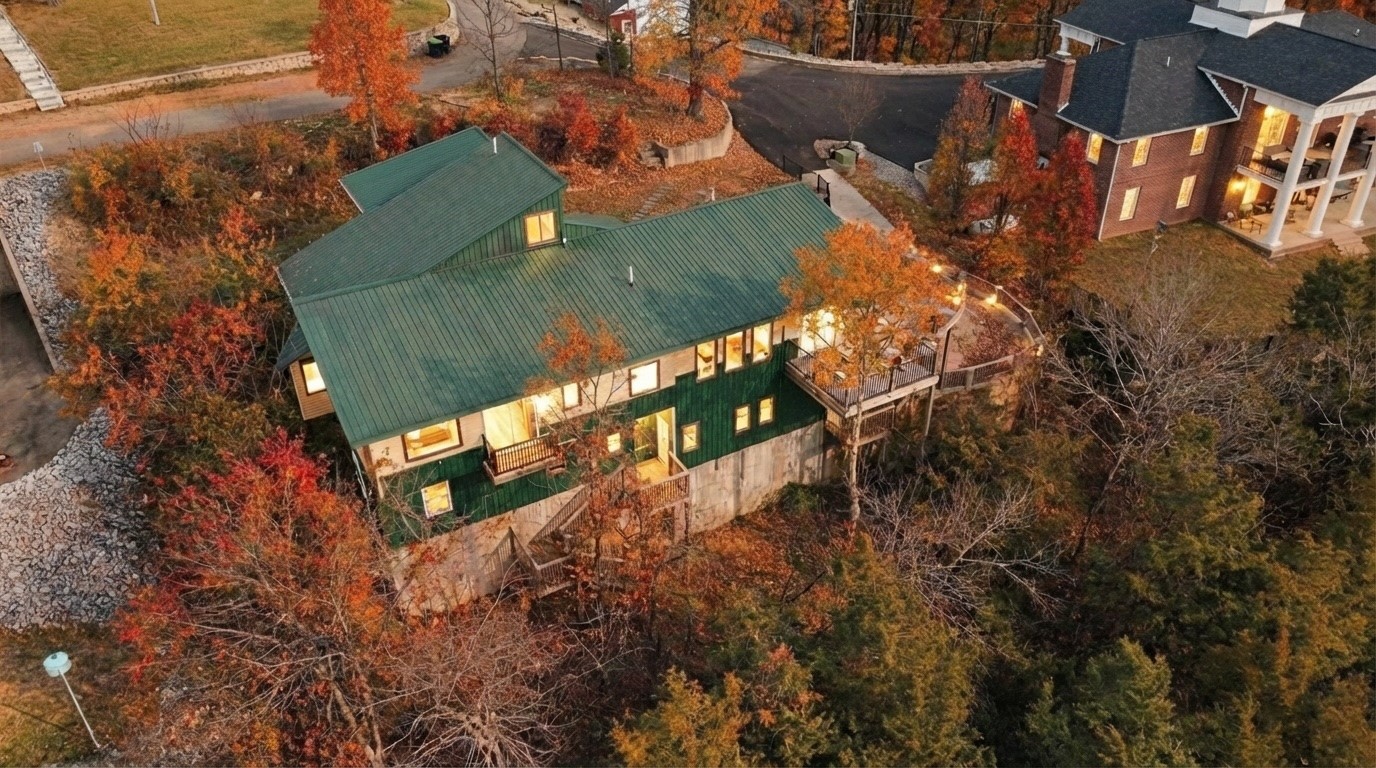 346 Deer Run Road Eddyville, KY 42038 - Photo 51 of 76 an aerial view of a house with a yard