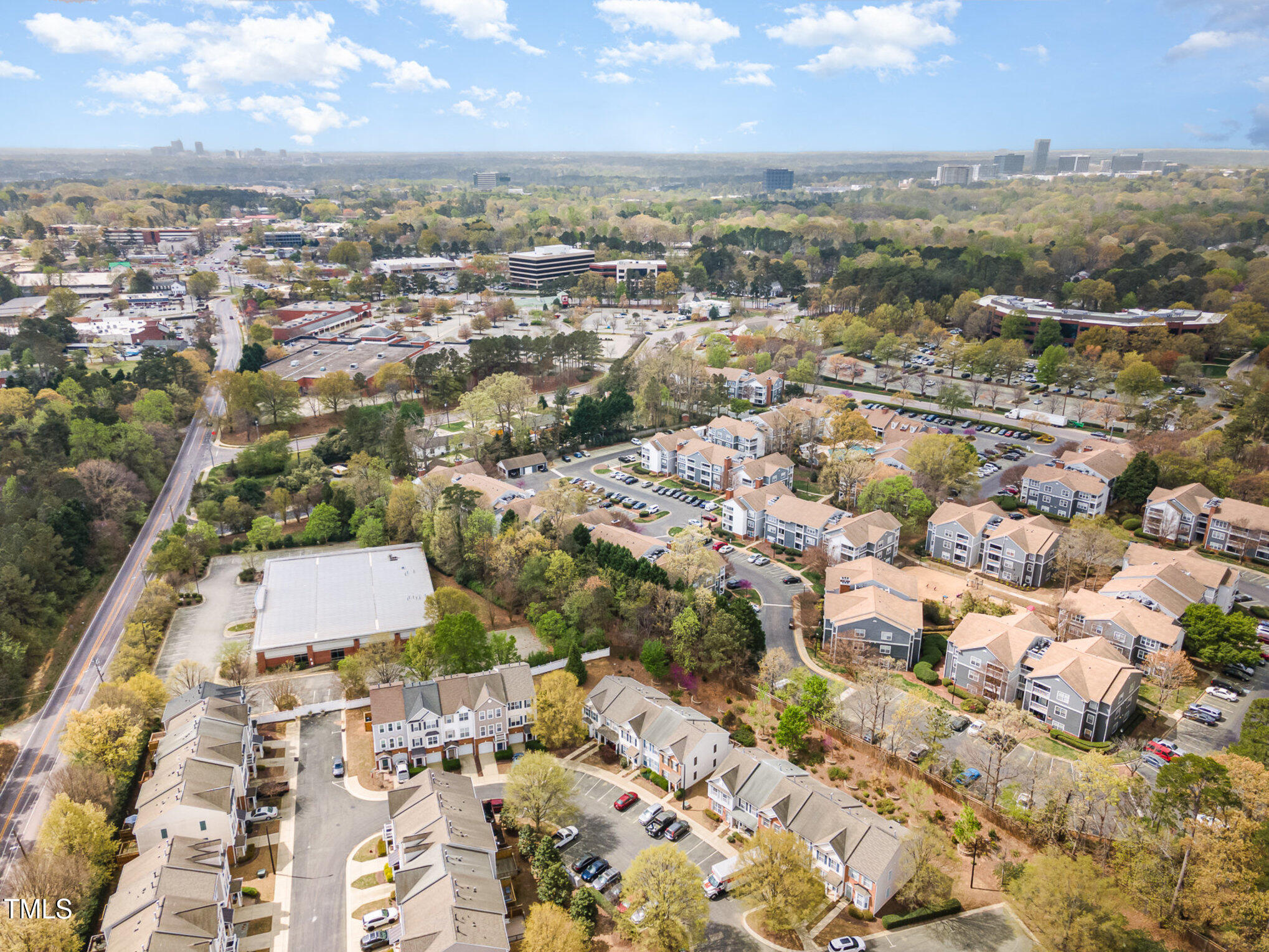 1812 Natalie Brook Way Raleigh, NC 27609 - Photo 27 of 31 an aerial view of residential houses with outdoor space